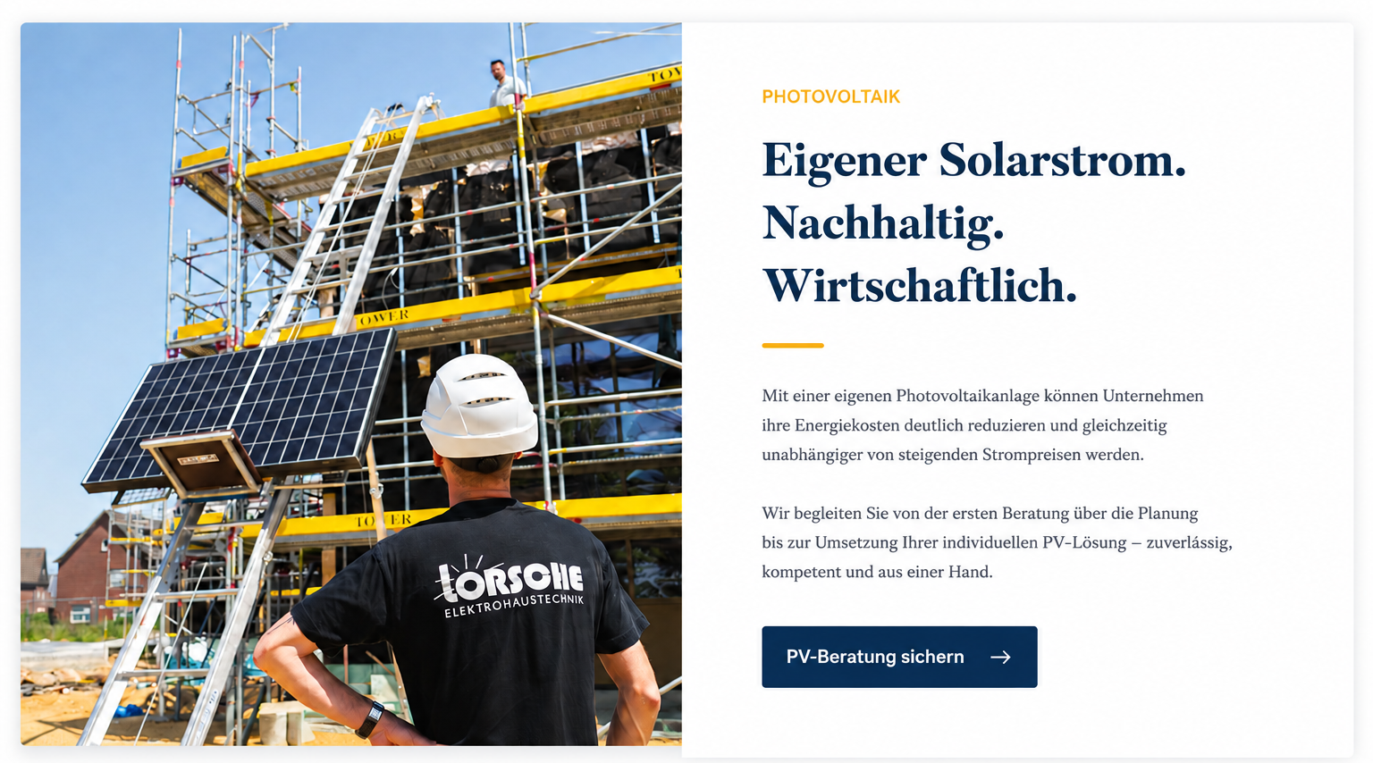 Photovoltaik – Energie, die sich lohnt.